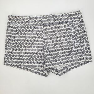 J.Crew Factory Women's Black White Floral Print Casual Stretch Shorts